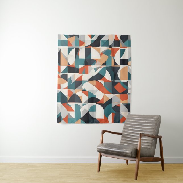 Tenture Art moderne abstrait (En situation)