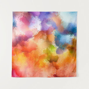 Tenture Art numérique motif abstrait. Dessin à main modern