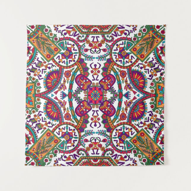 Tenture Art populaire traditionnel Designart, ethnique, ar (Devant)