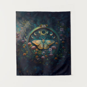 Tenture Art Portal de la Lune et de la Chenille Mystique
