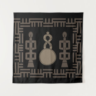Tenture Art tribal africain abstrait