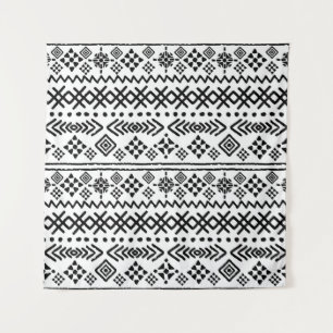Tenture Art tribal boho : géométrique sans soudure.