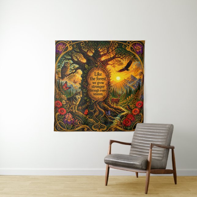 Tenture Art unique pour la maison ou la résidence / bureau (En situation)