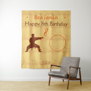 Tenture Arts martiaux Karate Anniversaire de enfant Party 