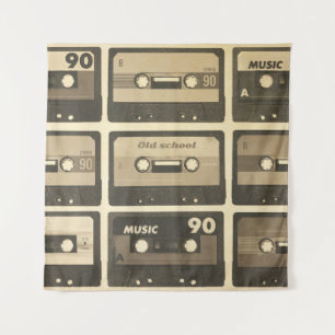 Tenture Audio Cassette, Retro Poster Hip-Hop.
