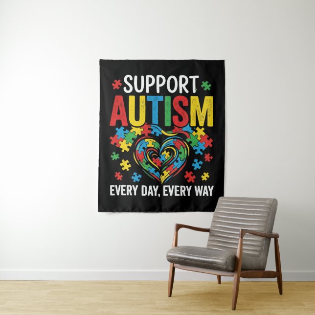 Tenture Autism awareness (En situation)