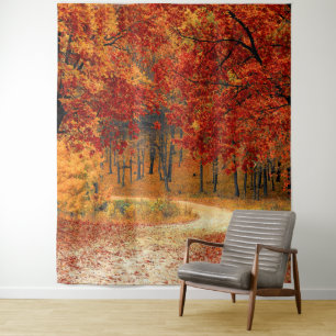 Tenture automne dans la forêt