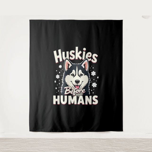 Tenture Aventure de traîneau à chiens Équipe de Husky Hive (Devant)