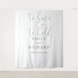 Tenture Avoir Et Tenir Fond De Décor De Photo De Mariage V