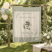 Baby-Q de bébé vert sauge vintage Fête de bébé neu