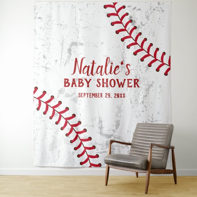 Tenture Baby shower À Thème De Baseball Sportif Backdrops (En situation)