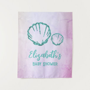 Tenture Baby shower de coquillage