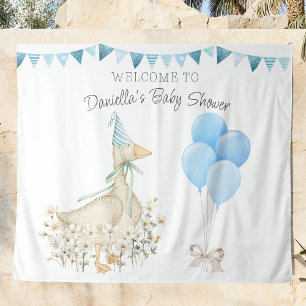 Tenture Baby shower de petit garçon d'oie