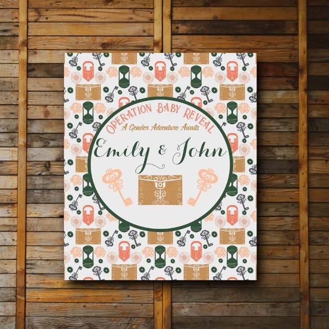 Tenture Baby shower de révélation de genre de la salle d'é (Créateur téléchargé)