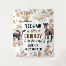 Baby shower de rodéo Little Cowboy