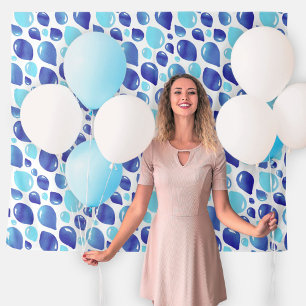 Tenture Baby shower Motif Bleu Cute