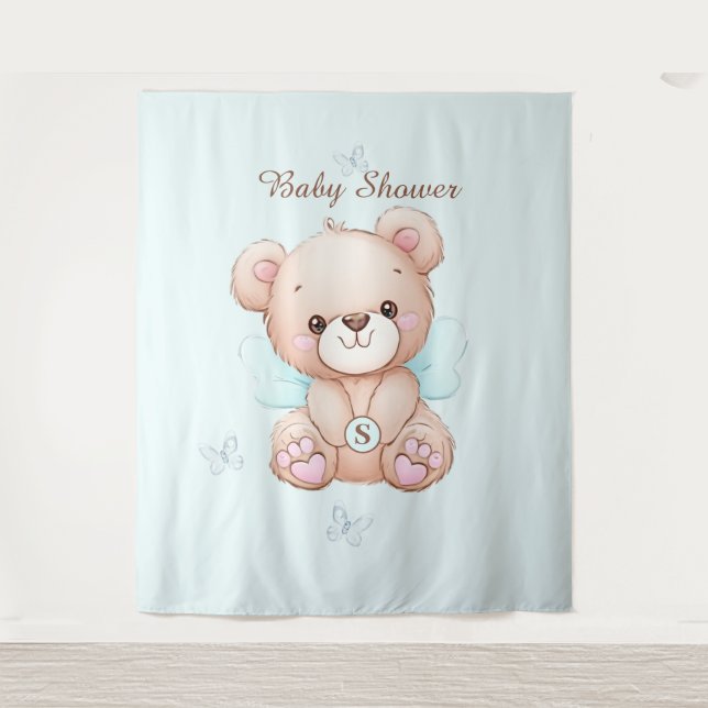 Tenture Baby shower personnalisé (Devant)