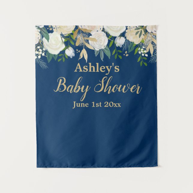 Tenture Baby shower Photo Booth Arrière-plan Photo Prop Go (Devant)