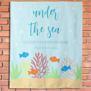 Tenture Baby shower Sea Life