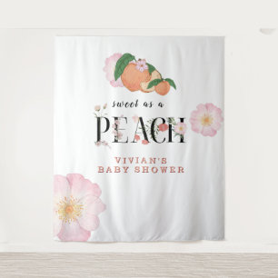 Tenture Baby shower Sweet Little Peach