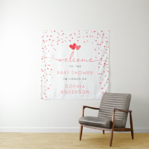 Tenture Baby shower Sweetheart Valentine Affiche de bienve