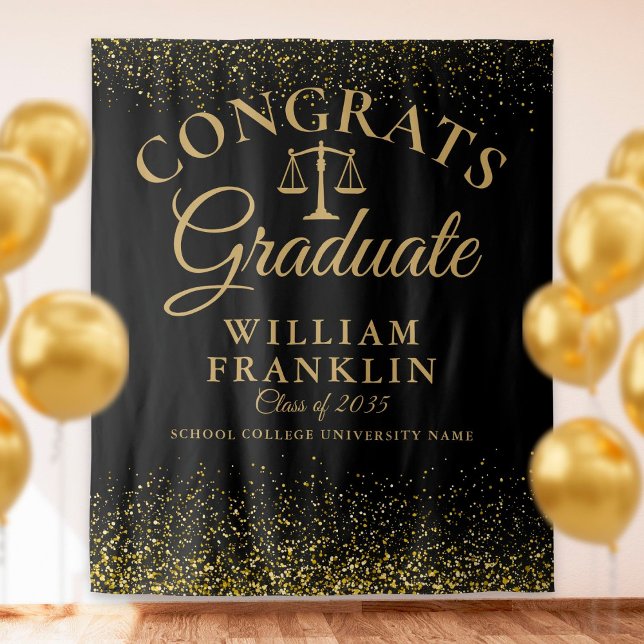 Tenture Baccalauréat en droit de l'or noir - Photo de fond (Créateur téléchargé)