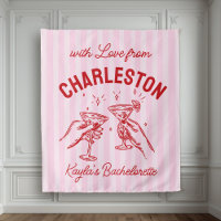 Bachelorette Pastel Stripes Martini Personnalisé S
