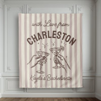 Bachelorette Pastel Stripes Martini Personnalisé S