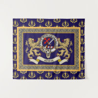 Badge de clan Adam personnalisé bleu