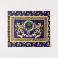 Badge du clan Anderson personnalisé bleu