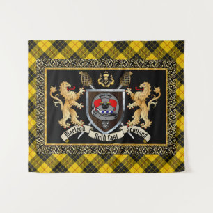 Tenture Badge et devise du clan Macleod avec Lions