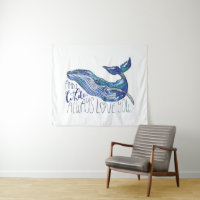Baleine d'aquarelle - d'I de baleine amour