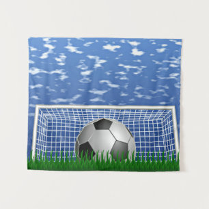 Tenture Balle de football dans le filet