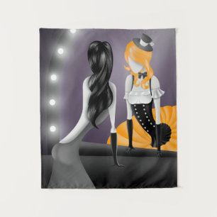 Tenture Ballerina et Réflexion dansante ironique Jaune
