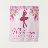 Ballerine Paillettes Bienvenue Bébé Baby Shower