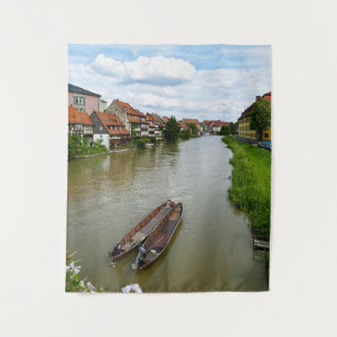 Tenture Bamberg Bavière Rivière Regnitz Effet de Peinture