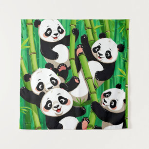 Tenture Bamboo Panda