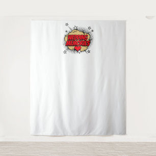 Tenture Bande dessinée Bubble Mariage Souvenirs Photo fond