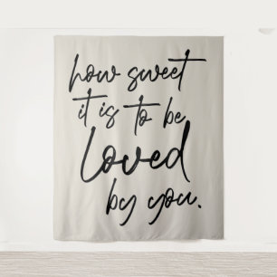 Tenture Bandeau Personnalisé de Mariage How Sweet It Is