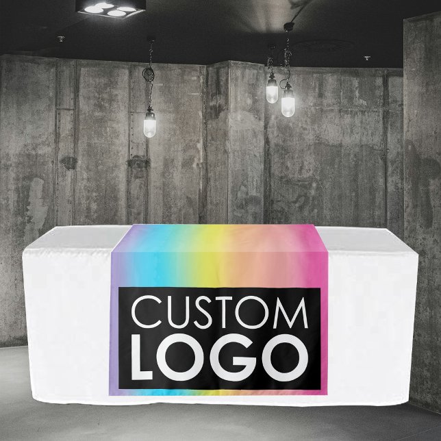Tenture Banderole de chemin de table de logo de Grande Ent (Big Business Logo Table Runner Banner Rainbow Tapestry)