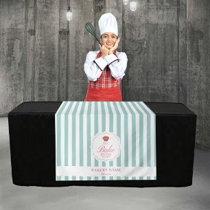 Tenture Banderole de table de logo de bandes vertes Pop Up