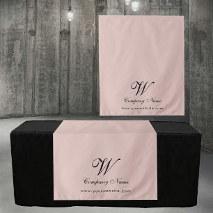 Tenture Banderole de table de société rose personnalisée S