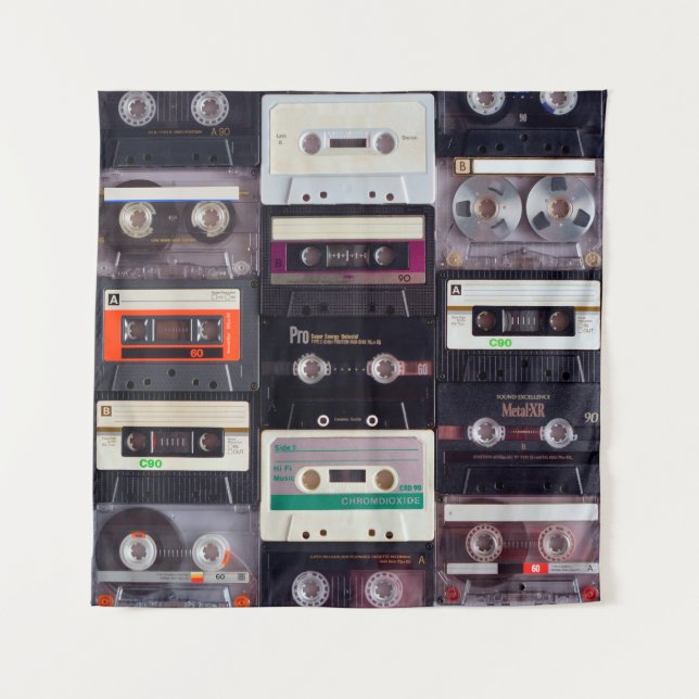 Tenture Bandes audiocassettes analogiques (Devant)