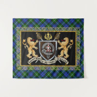 Bannerman Clan Badge & Motto avec Lions