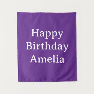 Tenture Bannière d'anniversaire personnalisée Drapeau de n
