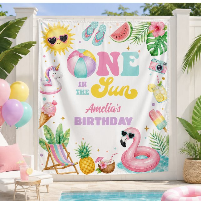 Tenture Bannière d'anniversaire pour fille pour une fête a (Créateur téléchargé)
