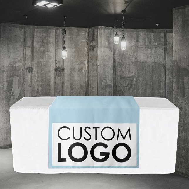 Tenture Bannière de chemin de table pour Pop Up Shop avec  (Pop Up Shop Table Runner Banner Big Logo Blue Tapestry)