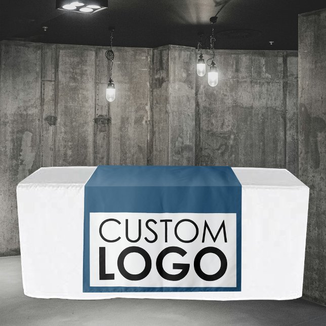 Tenture Bannière de chemin de table pour Pop Up Shop avec  (Pop Up Shop Table Runner Banner Big Logo Blue Tapestry)