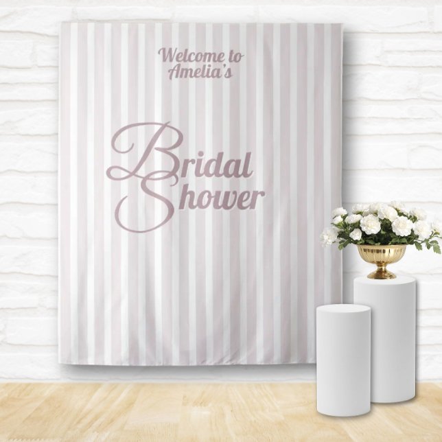 Tenture Bannière de douche de mariée personnalisée - Décor (Bridal Shower Party Banner Custom Welcome Signs)