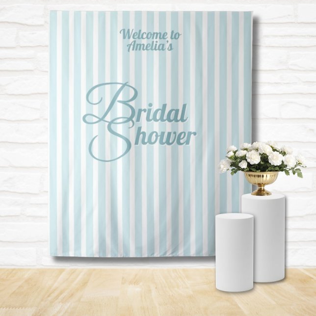Tenture Bannière de douche de mariée personnalisée - Décor (Bridal Shower Party Banner Custom Welcome Signs)